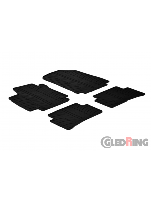 Original Gledring Passform Fußmatten Gummimatten 4 Tlg.+Fixing - Renault Captur 2013-> 12.2019